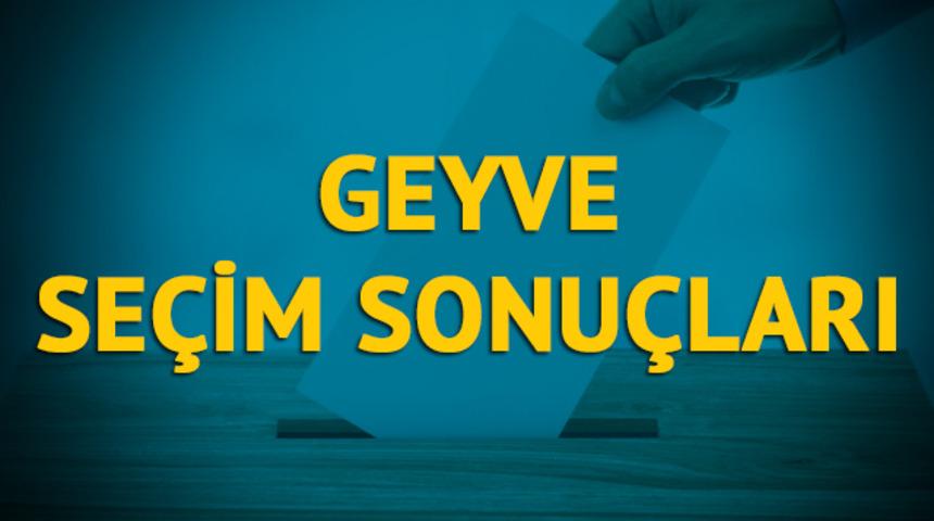 Geyve se&ccedil;im sonu&ccedil;ları 2019: Sakarya ilinin Geyve il&ccedil;esinde hangi parti, hangi aday?
