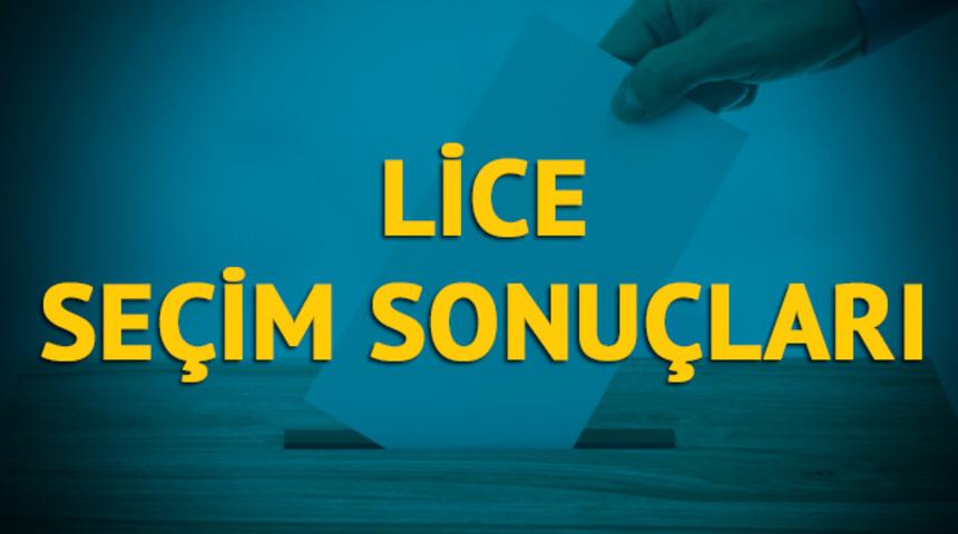 Lice se&ccedil;im sonu&ccedil;ları 2019: Diyarbakır ilinin Lice il&ccedil;esinde hangi parti, hangi aday?