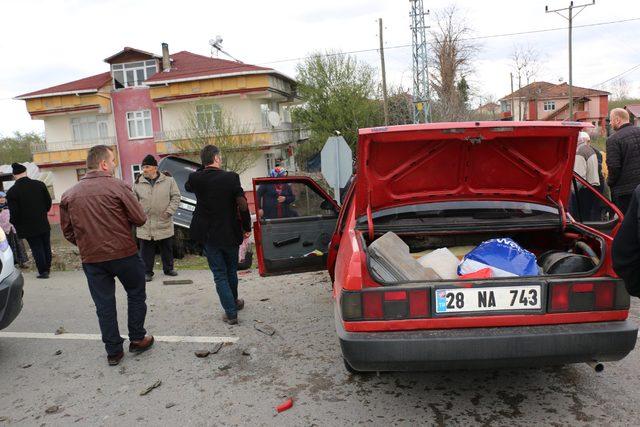 Samsun'da oy kullanma dönüşü kaza: 7 yaralı
