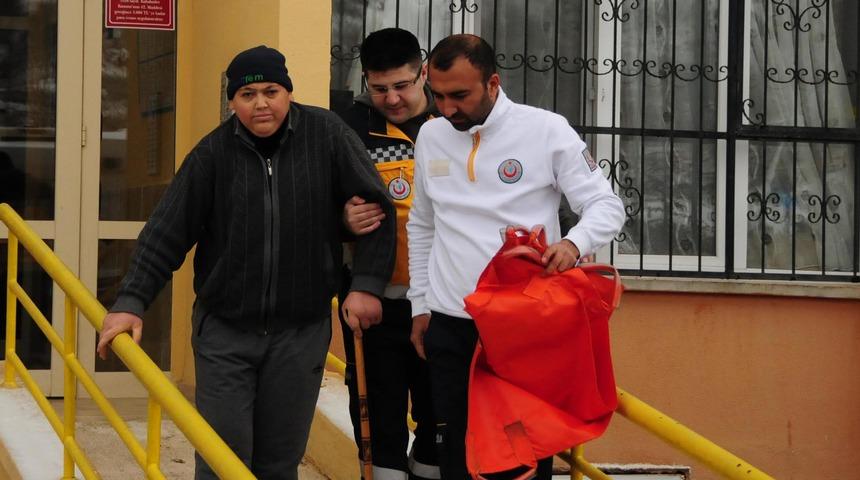 Ambulansla oy kullanmaya gitti