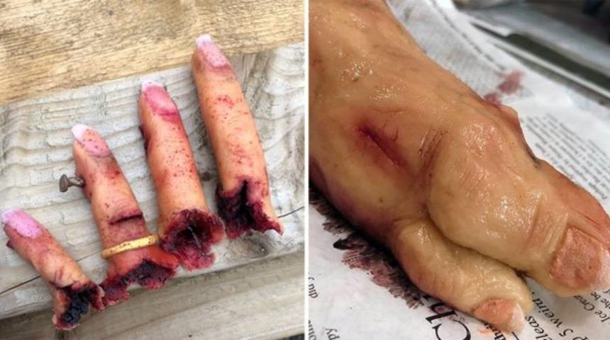 Biraz korkun&ccedil; olmadı mı sanki? İnsan bedenine benzeyen &uuml;rpertici pastalar yapan anne