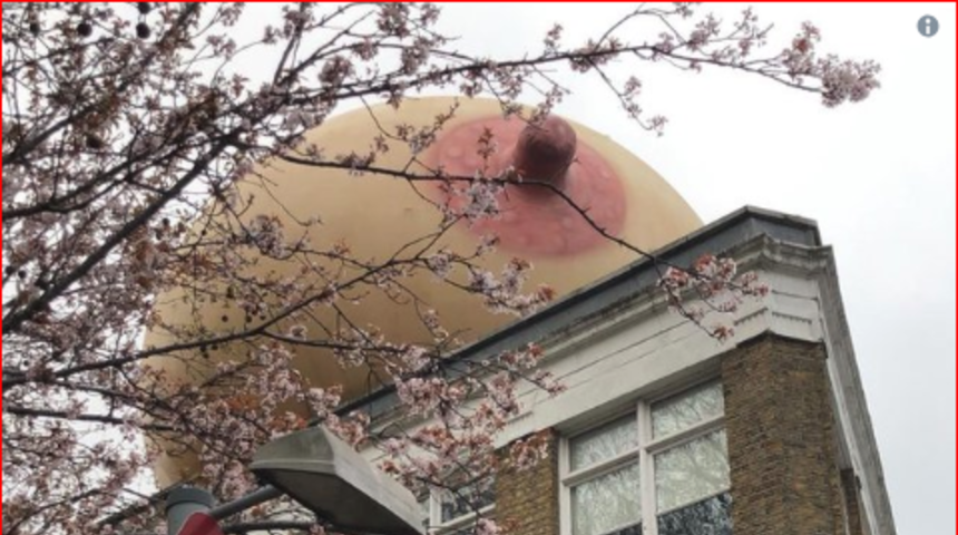 Anneleri kamusal alanda emzirmeye teşvik etmek i&ccedil;in 'dev meme' projesi!