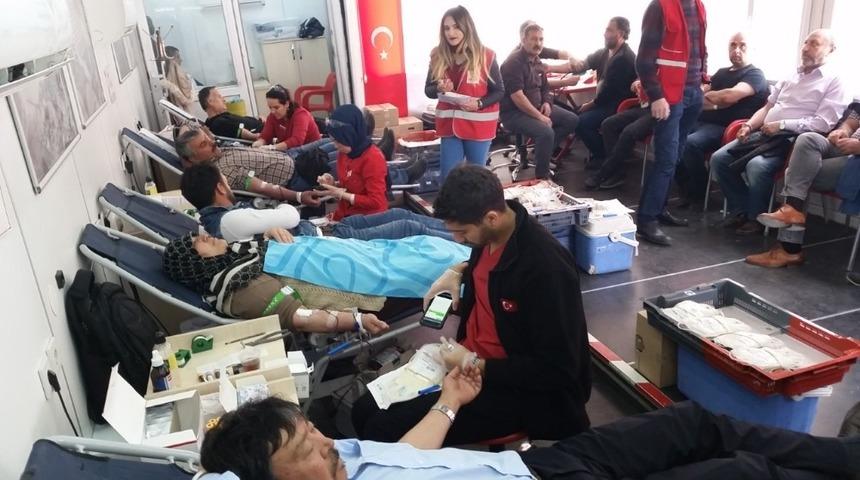 Kulu&rsquo;da kan bağışına yoğun ilgi