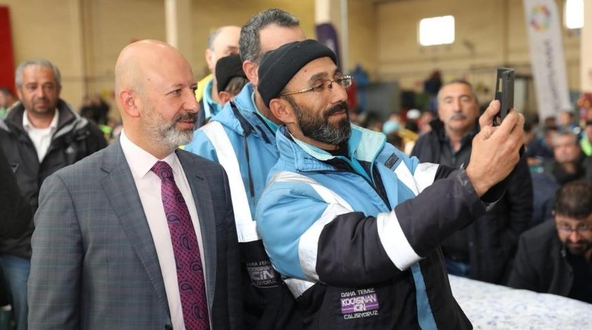 Başkan &Ccedil;olakbayrakdar&rsquo;dan Saha &Ccedil;alışanlarına Teşekk&uuml;r