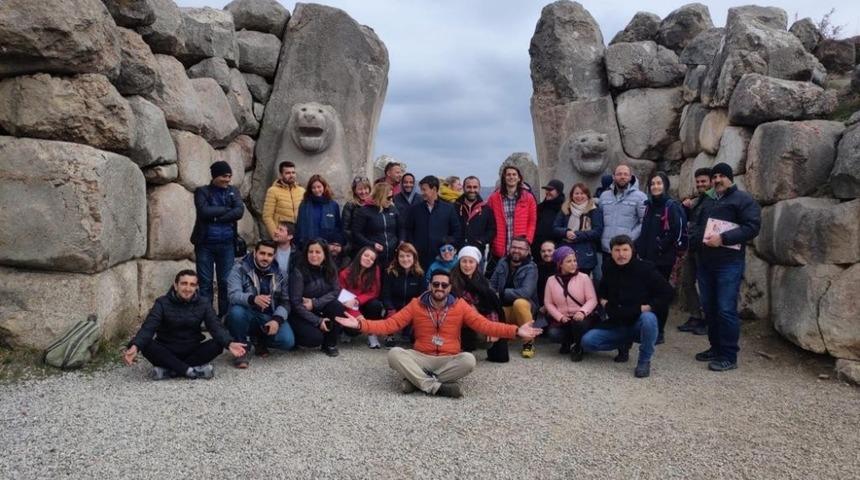 Turizm rehberleri Çorum’a eğitim gezisi düzenledi