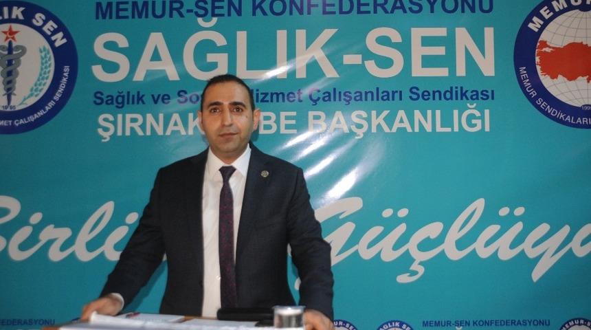 Sağlık-Sen Şırnak Şubesinden doktora darp olayına kınama