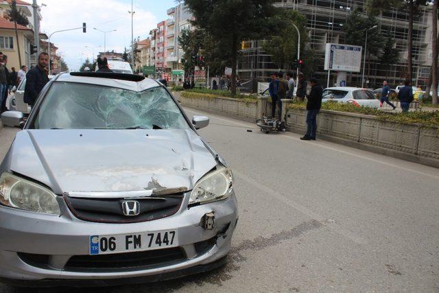 Bucak’ta trafik kazası: 1 yaralı