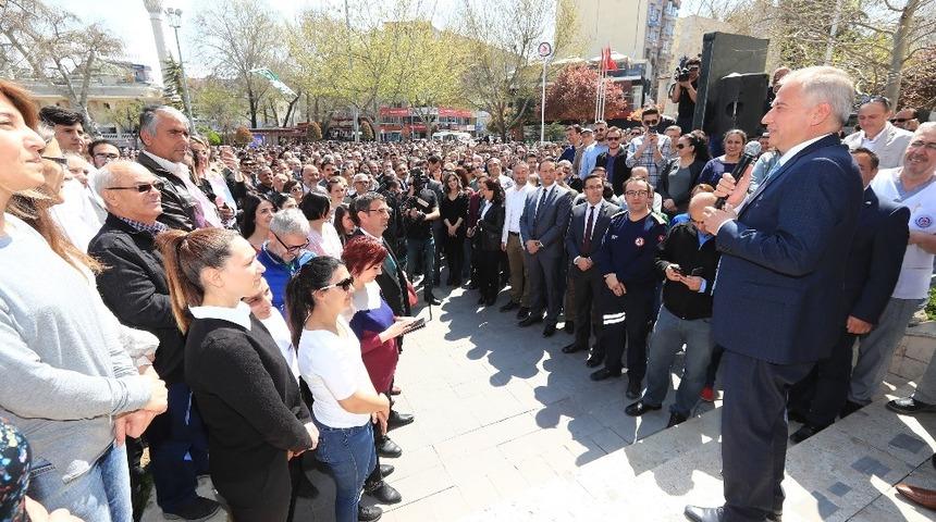 Personelden Başkan Zolan&rsquo;a s&uuml;rpriz karşılama