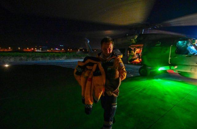 Deniz Kuvvetleri helikopteri, Miray bebek için havalandı