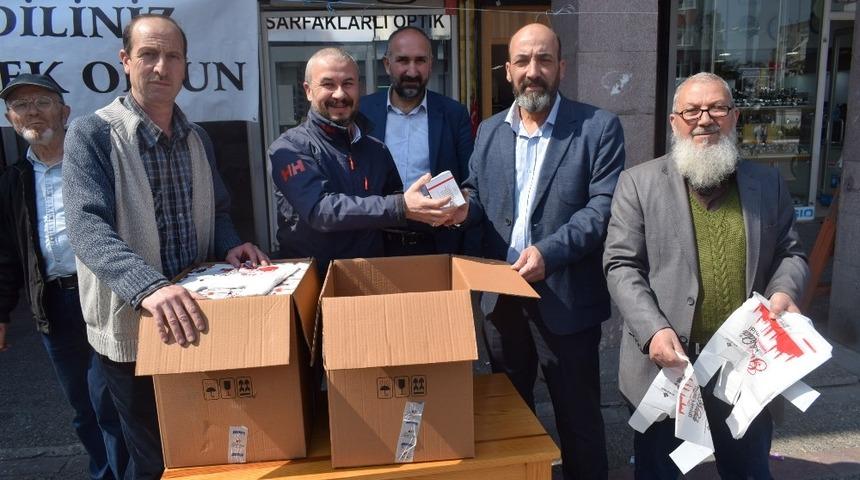 Balıkesir&rsquo;de 10 bin paket kandil simidi dağıtıldı