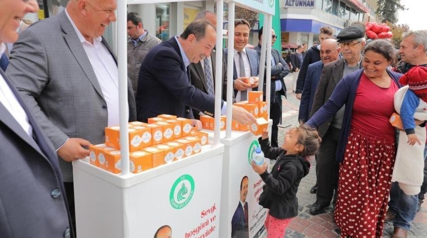 Edirne&rsquo;de 10 bin adet kandil simidi ikramı