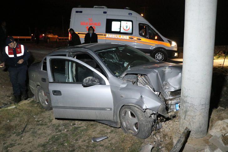 Metrelerce sürüklendi! Çarptığı direk sayesinde durabildi G1