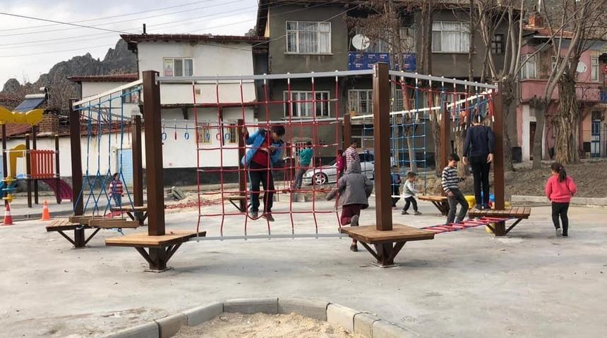 Balaban parkı yenileniyor