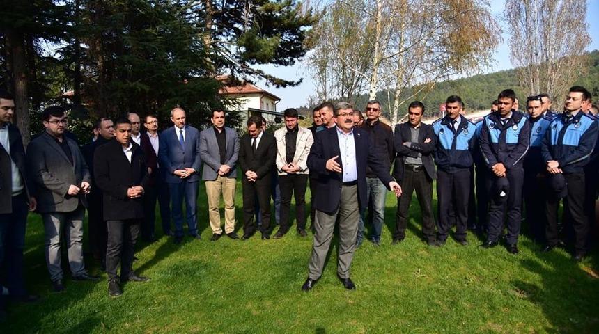 Başkan Can, belediye personeli ile vedalaştı