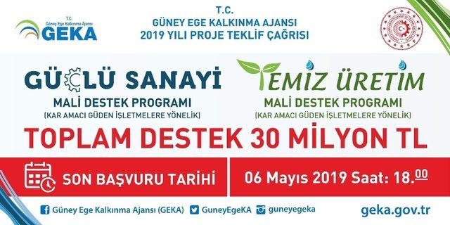 GEKA 30 milyon bütçeli hibe destek programları için projeleri bekliyor