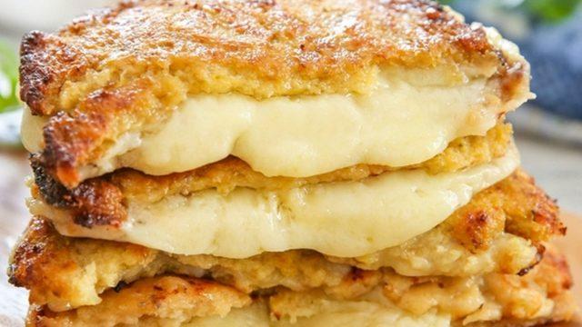 Karnabahar Ekmekli Peynirli Sandviç