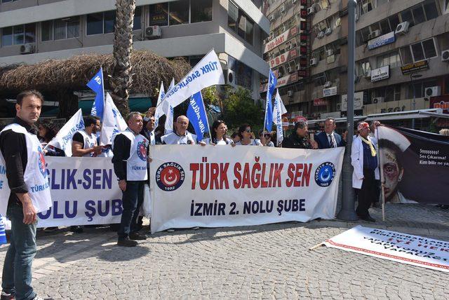 İzmir'de sağlık çalışanlarından şiddete karşı acil önlem talebi