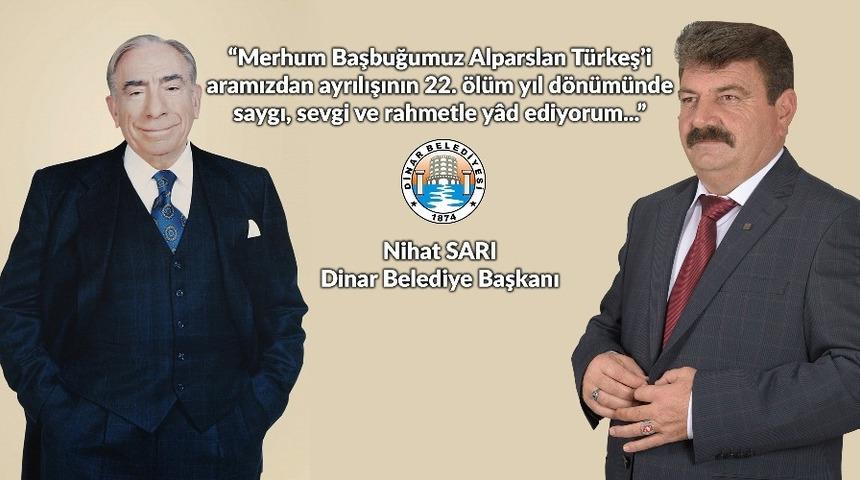 Başkan Sarı&rsquo;dan Başbuğ Alparslan T&uuml;rkeş&rsquo;i anma mesajı