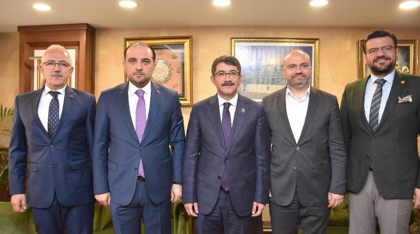 Milletvekillerinden Başkan &Ccedil;elik&rsquo;e tebrik