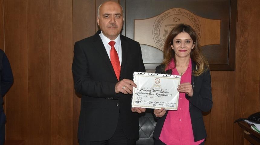 Kızılcahamam&rsquo;da mazbatalar verildi