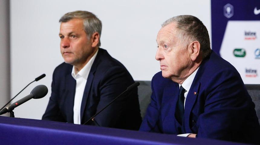 Jean-Michel Aulas basın toplantısında Bruno Genesio'yu şoke etti