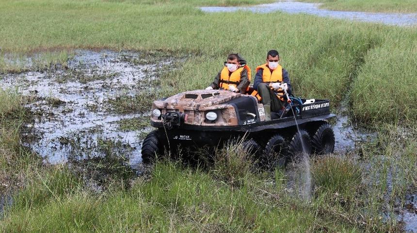 Hatay&rsquo;da haşerelere karşı ila&ccedil;lama yapılıyor