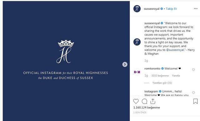 Prens Harry ve Düşes Meghan’ın Instagram hesabı dünya rekoru kırdı