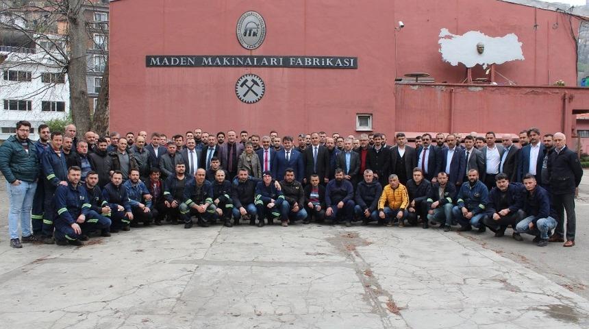 GMİS Y&ouml;netim Kurulu, Maden Makinaları Fabrikası&rsquo;nı ziyaret etti