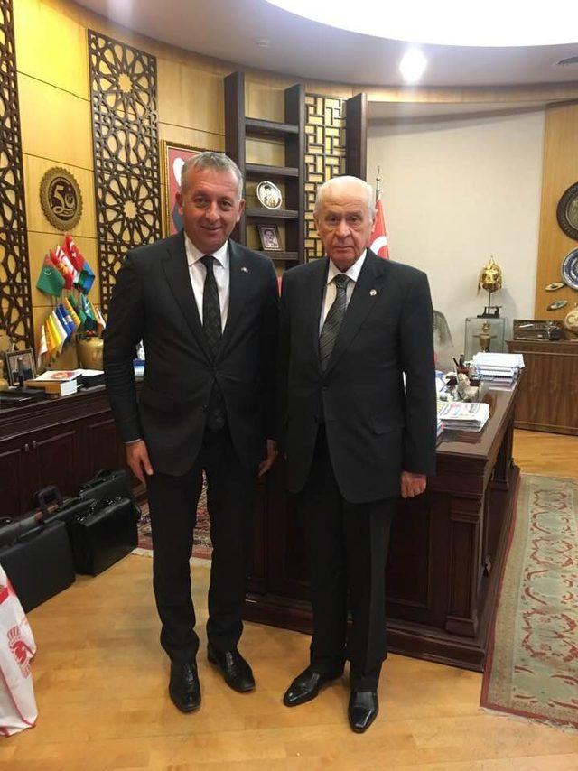 Başkan Aydın, MHP Genel Başkanı Bahçeli’yi ziyaret etti