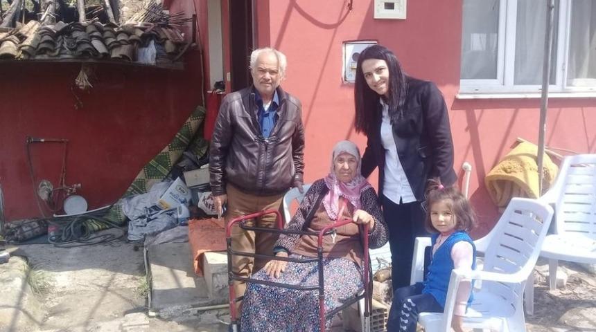 Havva nineye beyaz eşya yardımı