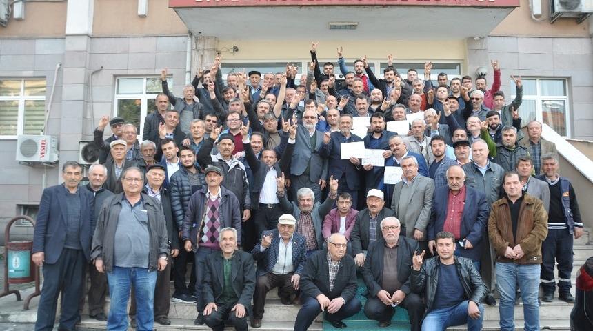 Yortan Belediye Başkanı Şık mazbatasını aldı