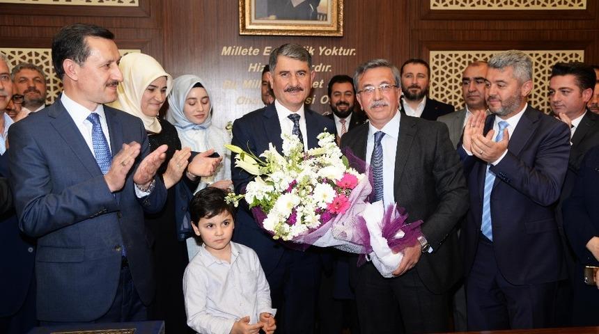 Başkan Ayhan Yılmaz g&ouml;revi devraldı