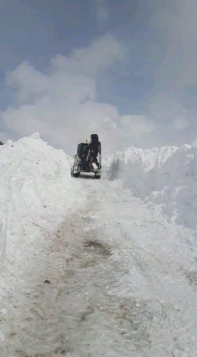 Başkale'de çığın kapattığı mahalle yolları ulaşıma açıldı