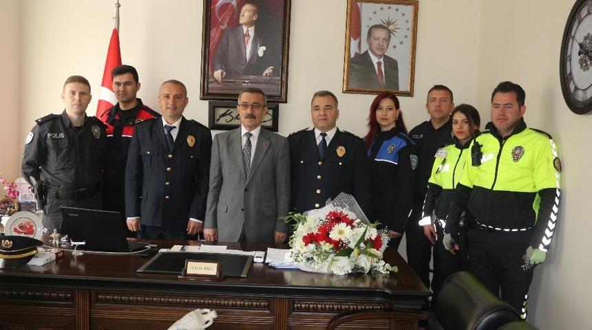 Marmaris Emniyet Müdürlüğü’nden Kaymakam Yüksel’e ziyaret