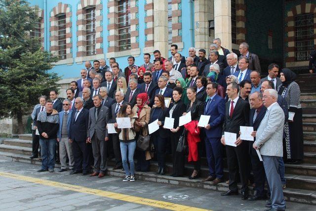 Mazbata töreninde konuşun Alim Işık: 