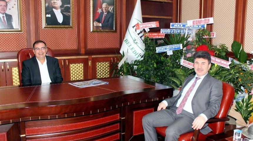 Rekt&ouml;r Karacoşkun&rsquo;dan Başkan Bulut&rsquo;a hayırlı olsun ziyareti