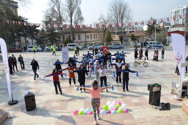 “Koşabiliyorken Koş” projesi kapsamında pilates etkinliği yapıldı