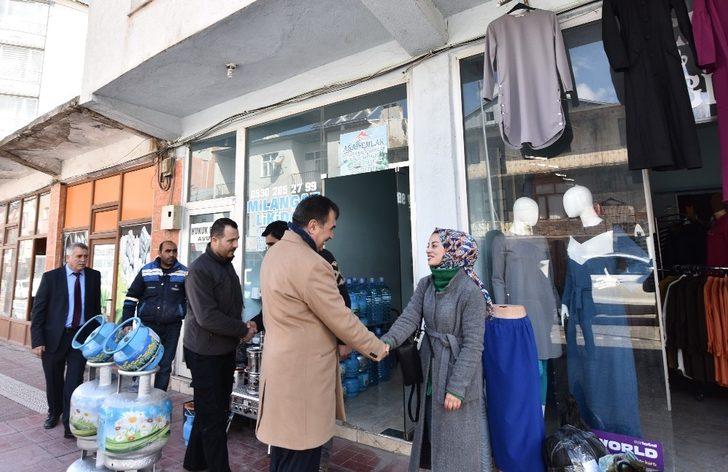 Başkan Çoban mazbatasını alarak esnaf ziyareti yaptı G2