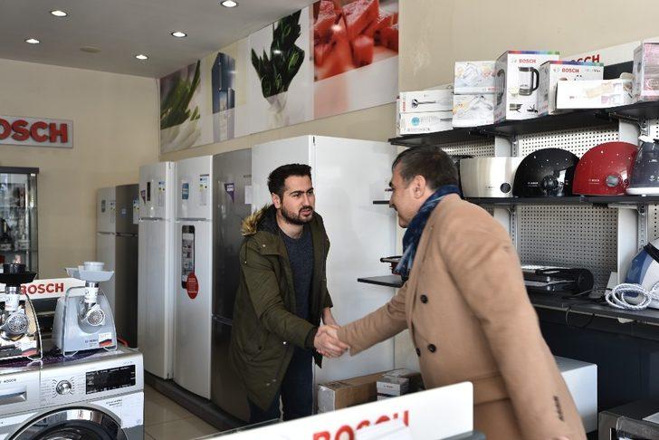 Başkan Çoban mazbatasını alarak esnaf ziyareti yaptı G5