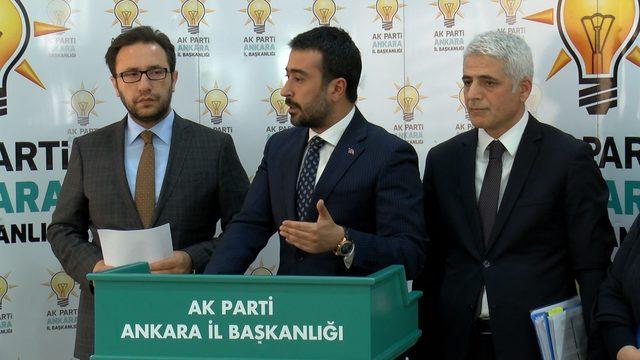 AK Parti'li Özcan: Ankara'da 12 bin 180 sandığın sayımı için müracaat ettik