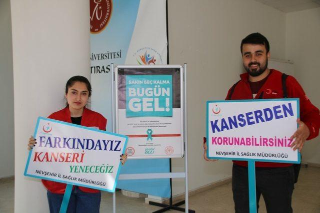 Sağlık İl Müdürlüğü, NEVÜ’de kanser haftası etkinliği düzenledi