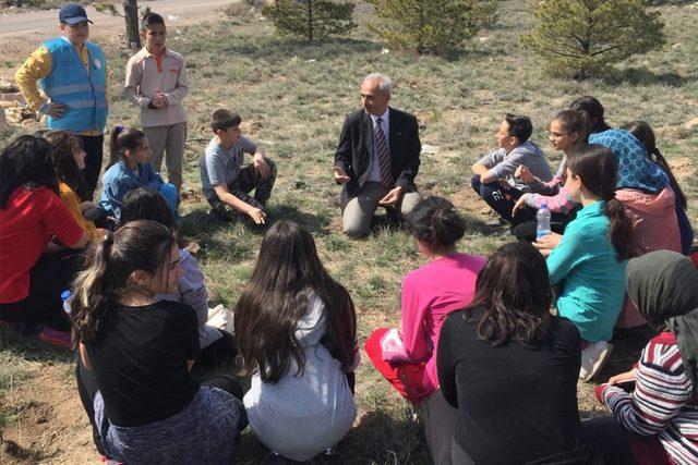 Nevşehir’de Tema şenlikleri kapsamında fidanlar toprakla buluştu