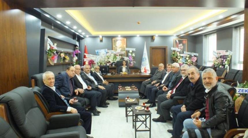 Eski Devlet Bakanı Şeker&rsquo;den Başkan Tekin&rsquo;e "hayırlı olsun" ziyareti