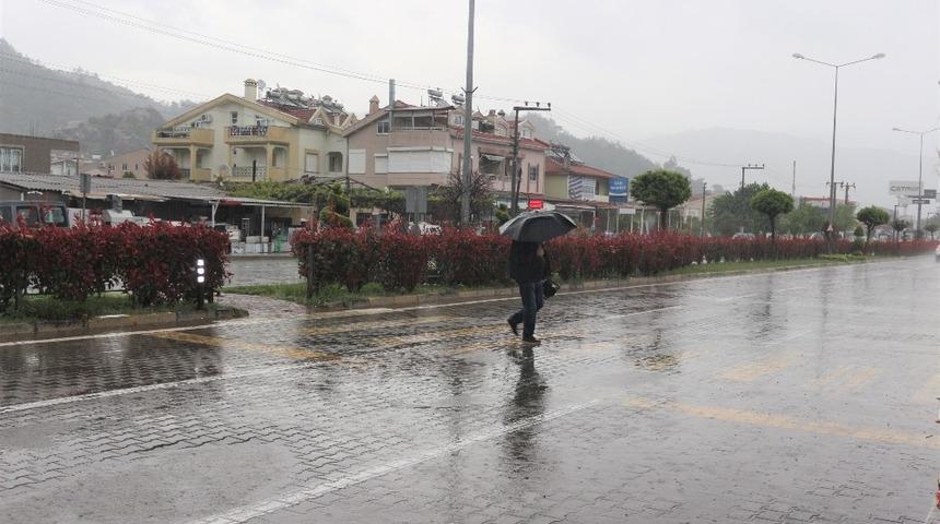 Marmaris&rsquo;te metrekareye 99 kilogram yağış d&uuml;şt&uuml;