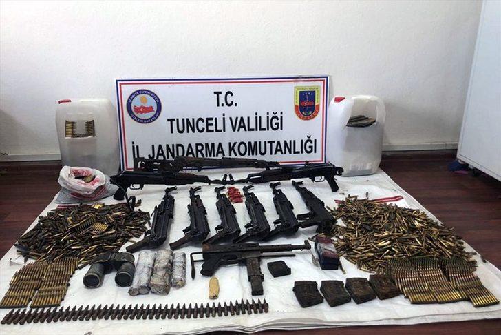 Tunceli'de terör örgütüne ait silah deposu imha edildi G3