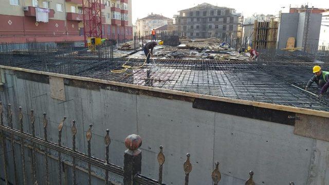 Gebze’nin yeni otoparkının yapım çalışmaları sürüyor