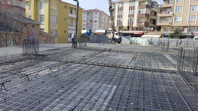 Gebze’nin yeni otoparkının yapım çalışmaları sürüyor