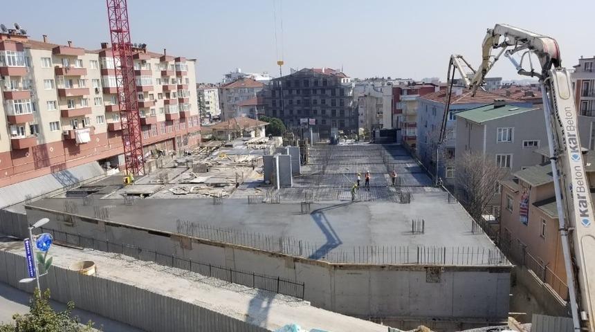 Gebze&rsquo;nin yeni otoparkının yapım &ccedil;alışmaları s&uuml;r&uuml;yor