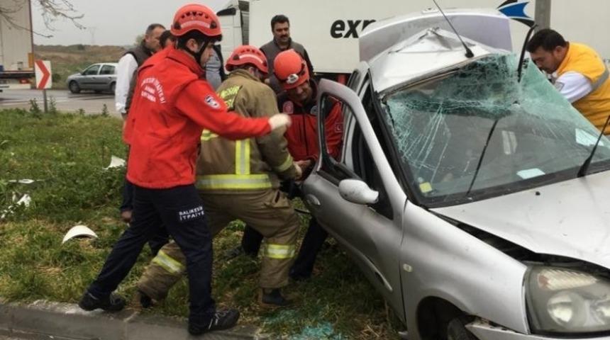 Bandırma&rsquo;da trafik kazası : 1 &ouml;l&uuml;
