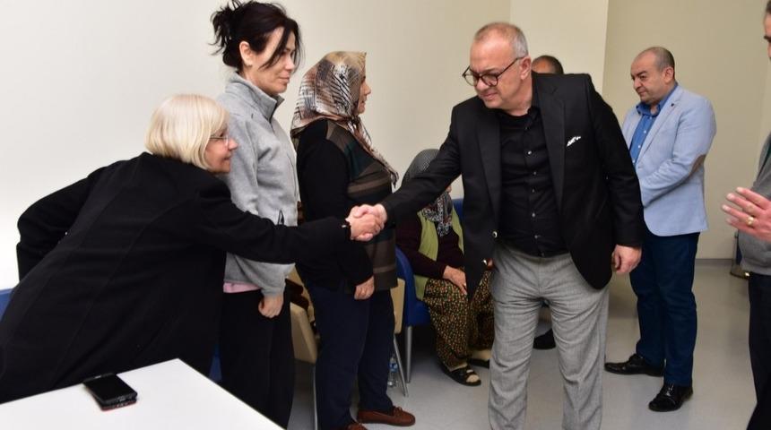 Başkan Erg&uuml;n&rsquo;den ge&ccedil;miş olsun ziyareti